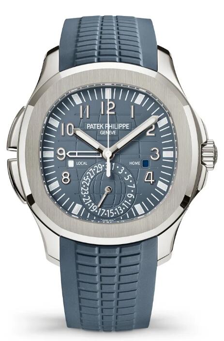 Review 2024 Fake Patek Philippe Aquanaut Travel Time 5164G-001 watch sale